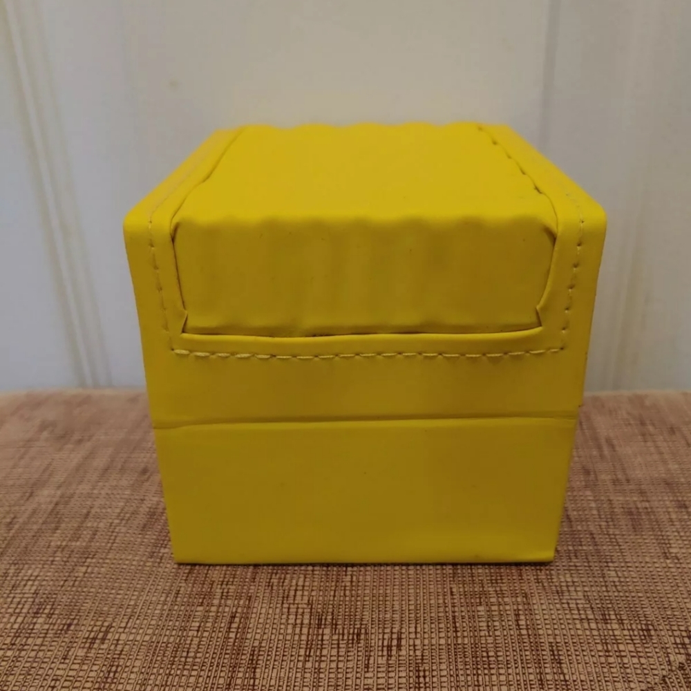 Invicta Yellow Classic Wave Empty Watch Box Case - Picture 4 of 6